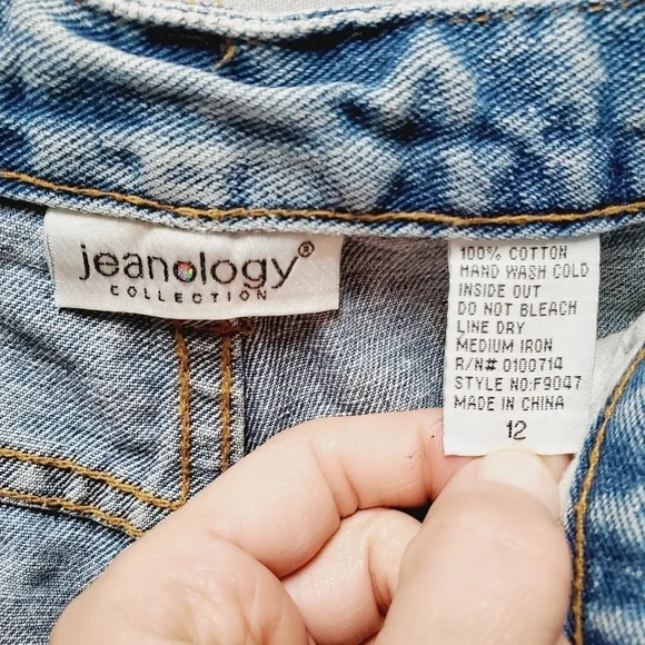 Jeanology Collection acid washed jeans 32"  Waist - Picture 3 of 9